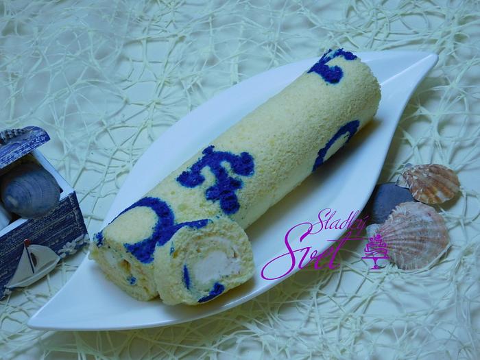 Painted Roll Cake