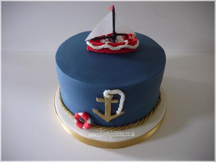 Nautical themed cake
