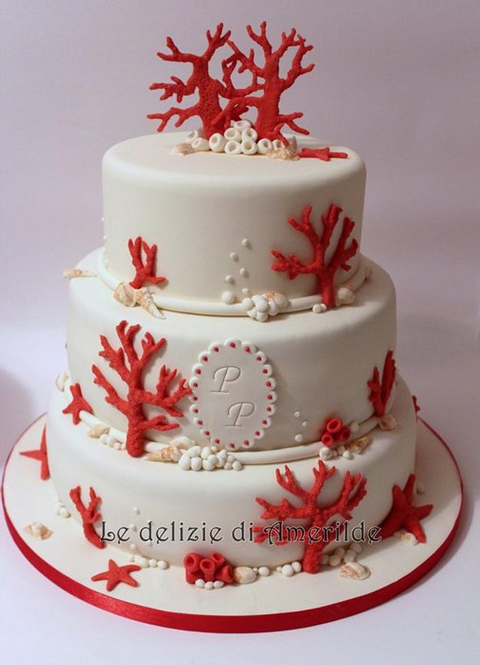 Corals cake