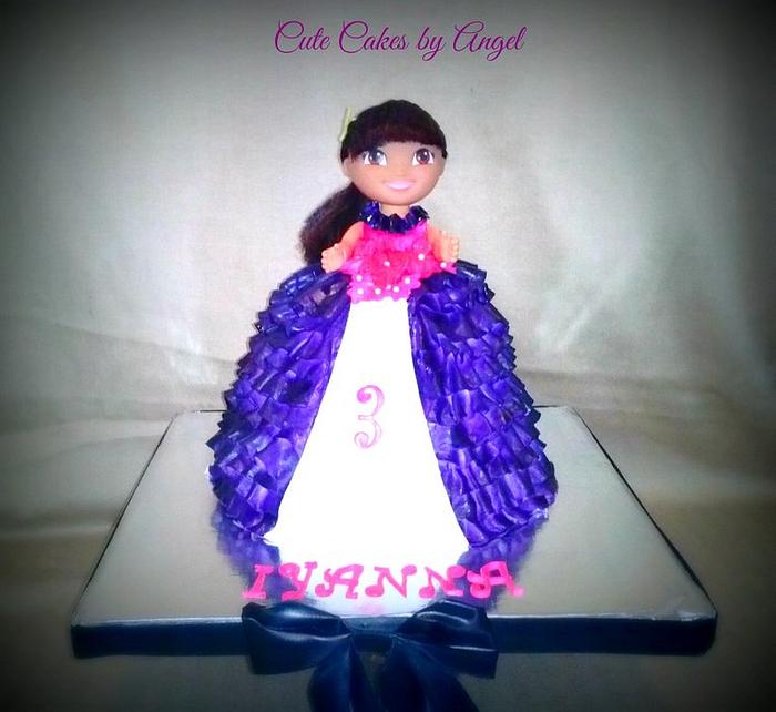 Dora Doll Cake