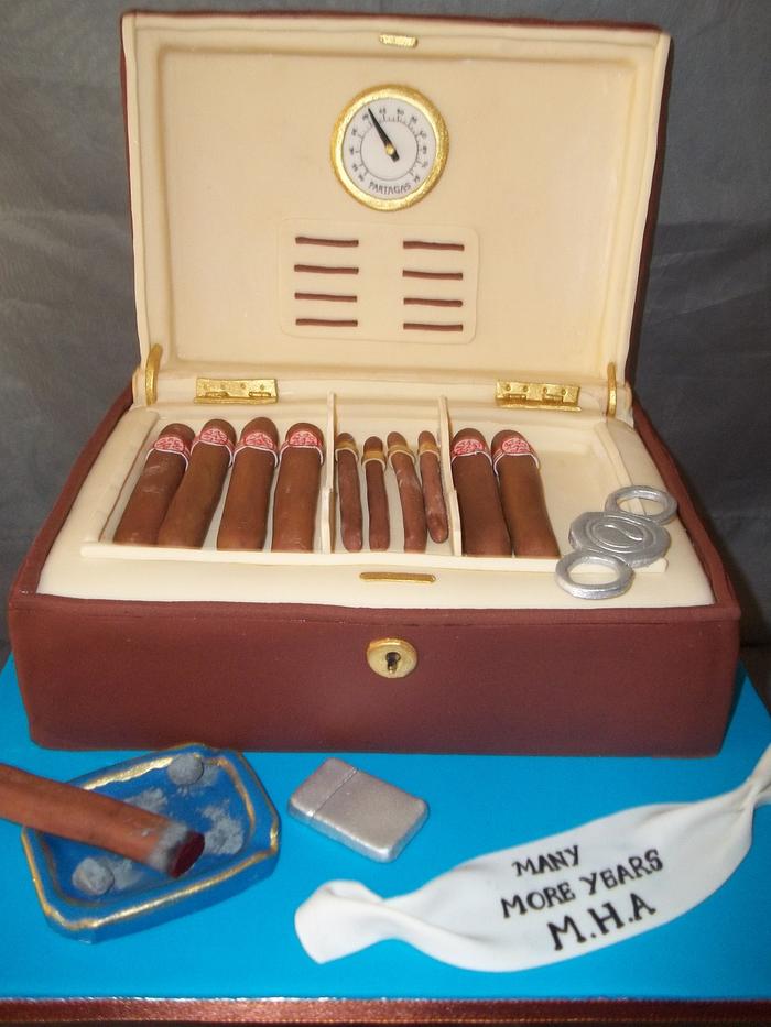 Cigar Humidor Cake