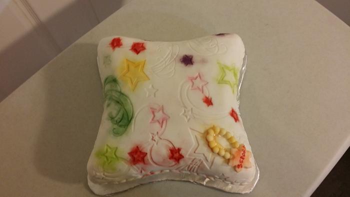 my first pillow cake.....