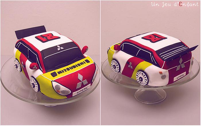 Mitsubishi Rally Car Cake 