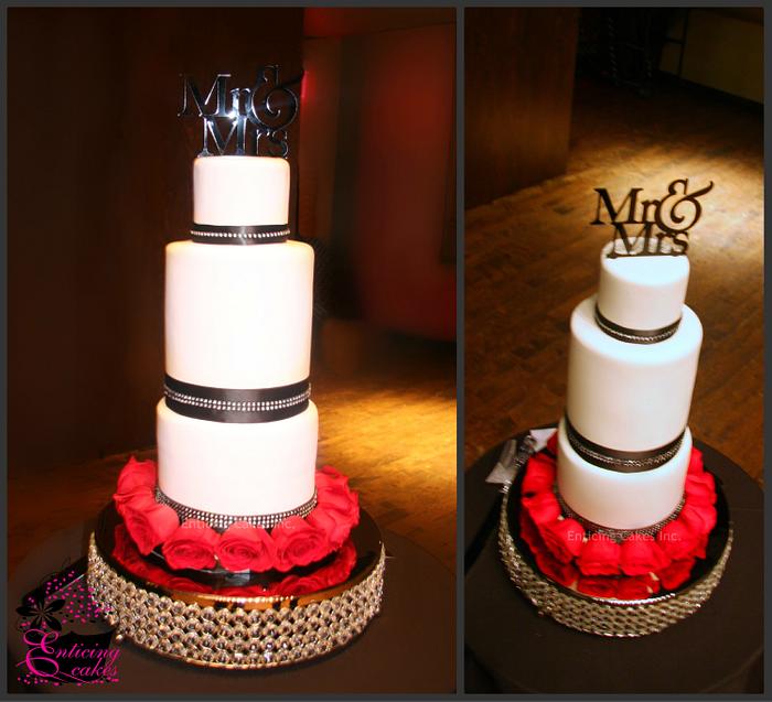 Contemporary & Sleek Wedding Cake