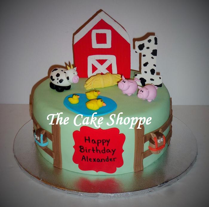Little Big Company | The Blog: Farm themed party by Peace of Cake | Farm  birthday cakes, Farm animal cakes, Barnyard cake