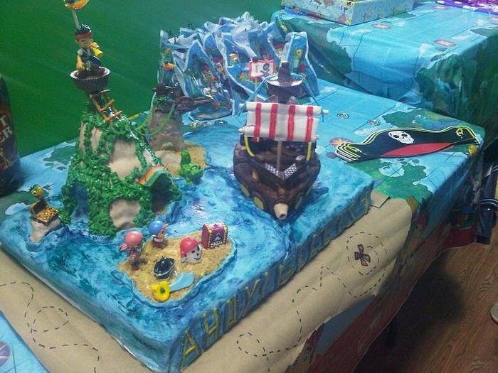Jake Neverland Pirate Cake