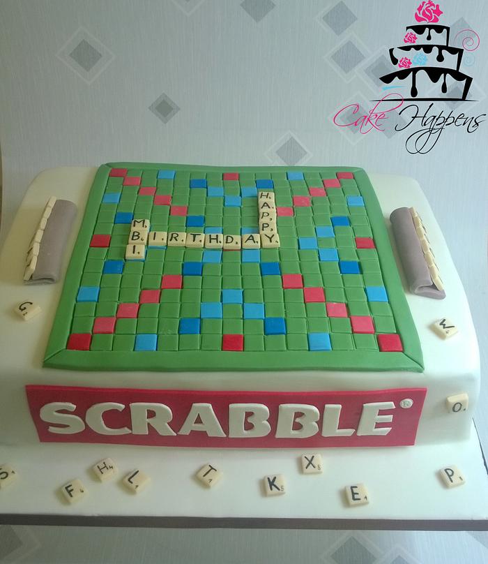 Scrabble cake 
