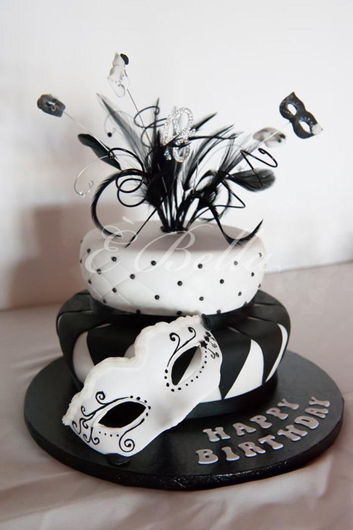 black and white masquerade ball decorations
