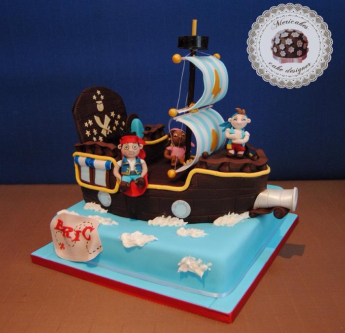Jake and Neverland pirates cake 3D