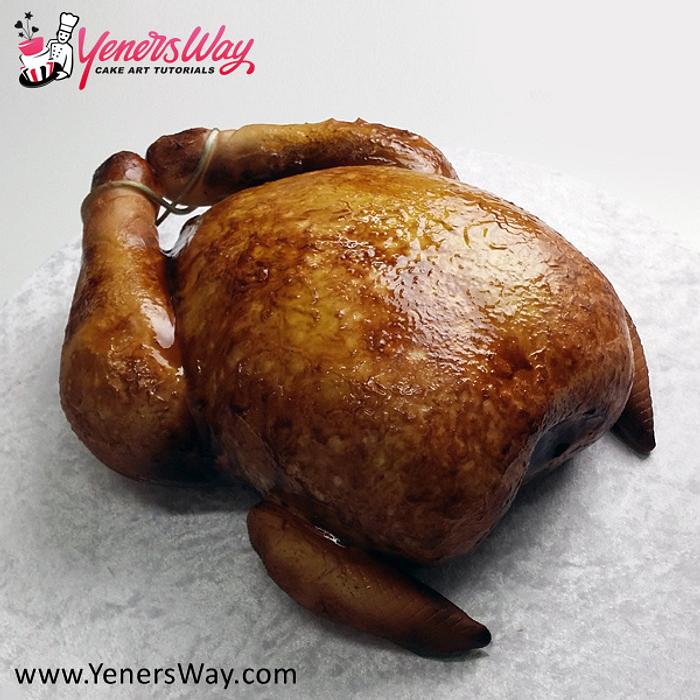 3D Roast Chicken Cake