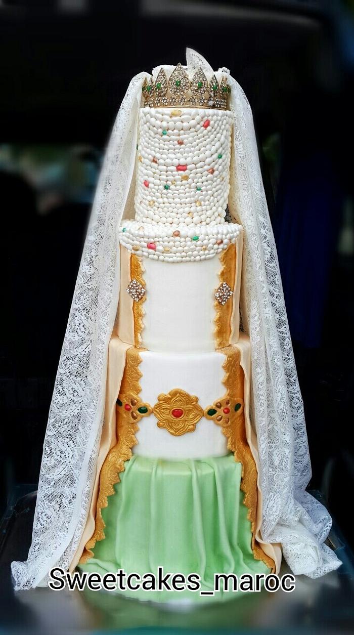 Moroccan bride cake