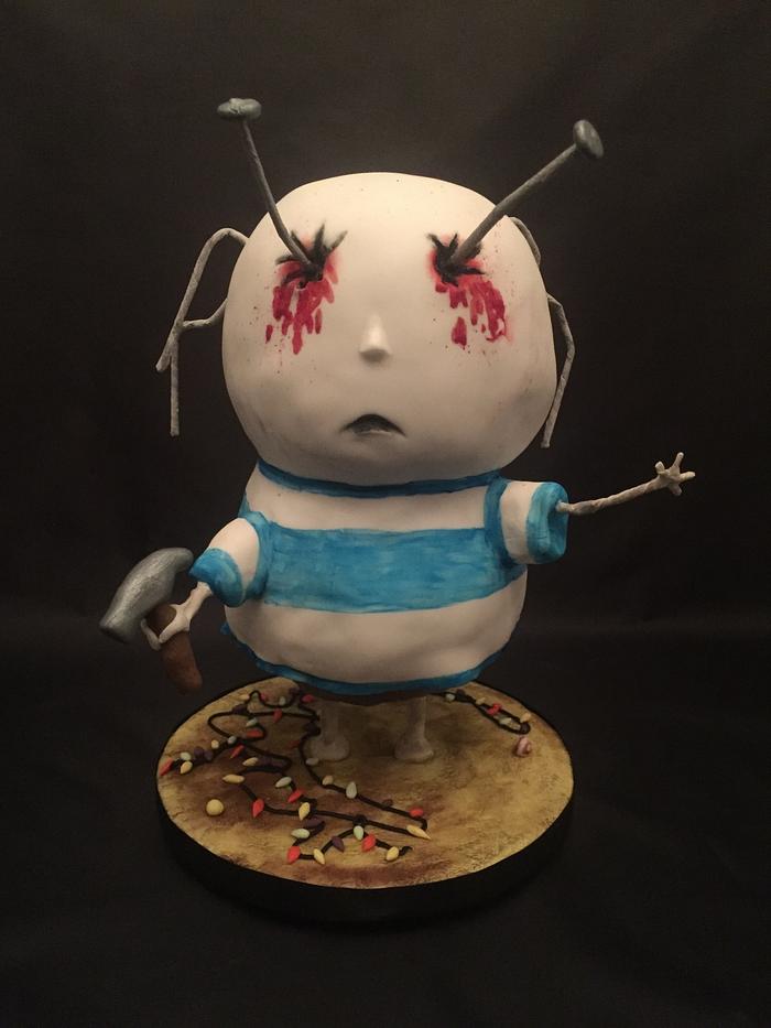 Tim Burton: The Boy With Nails in His Eyes cake