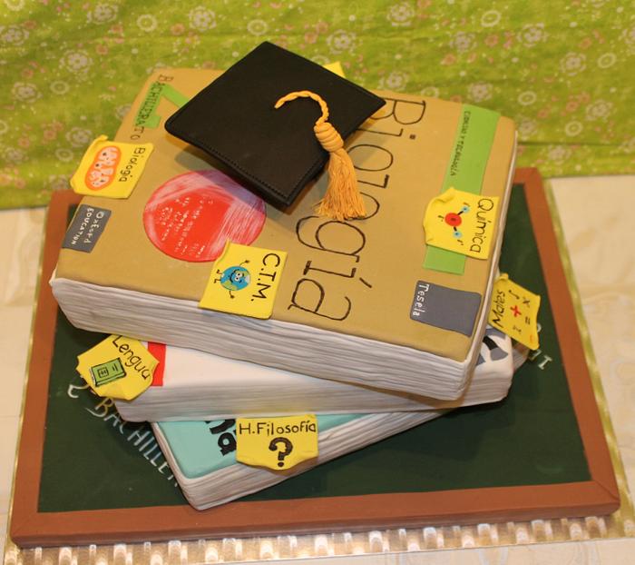 Tarta de graduacion 3D, Graduation cake 3D 