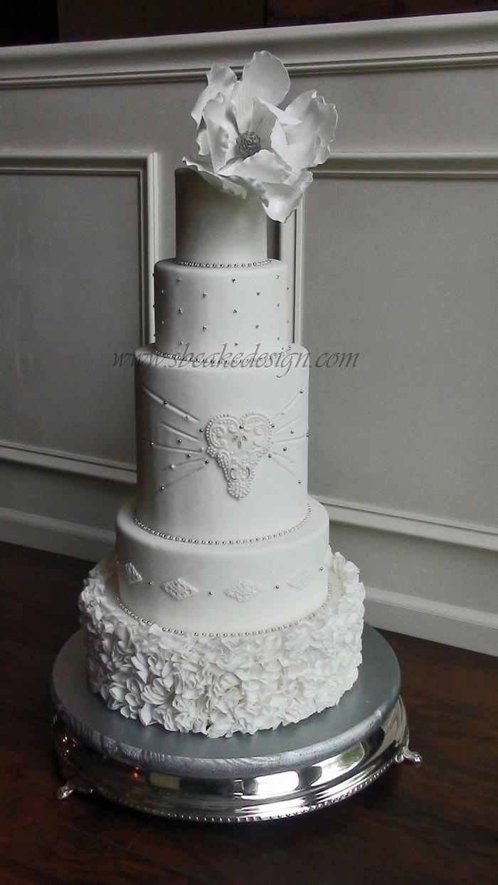Beaded Wedding Cake