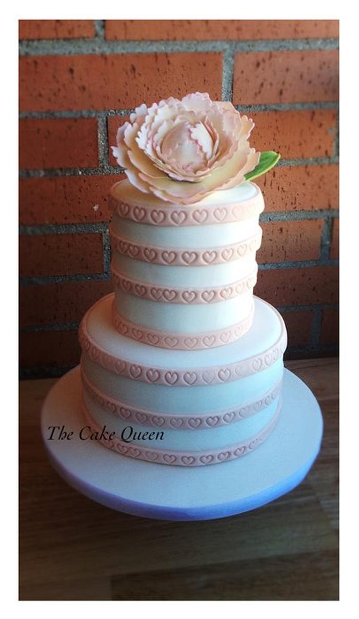 Peony wedding cake!!!