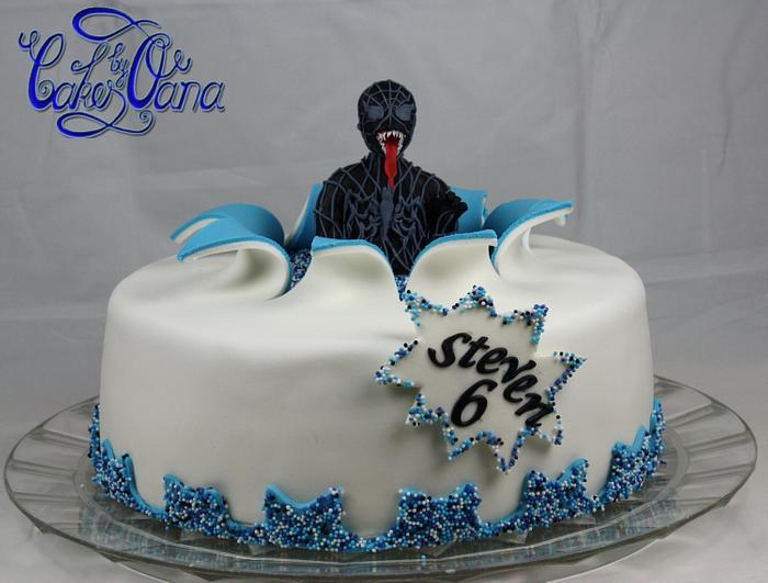 Venom birthday cake