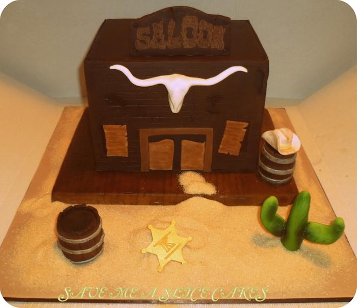Saloon style cake