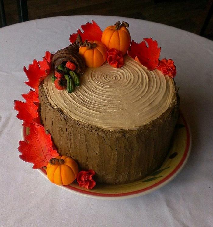 thanksgiving cake - Decorated Cake by cheeky monkey cakes - CakesDecor