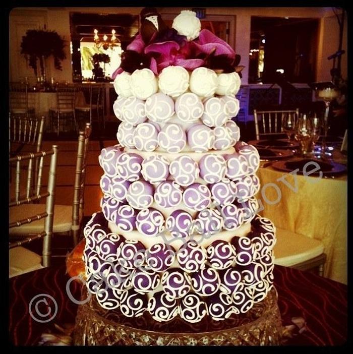Ombre Cake Ball Cake
