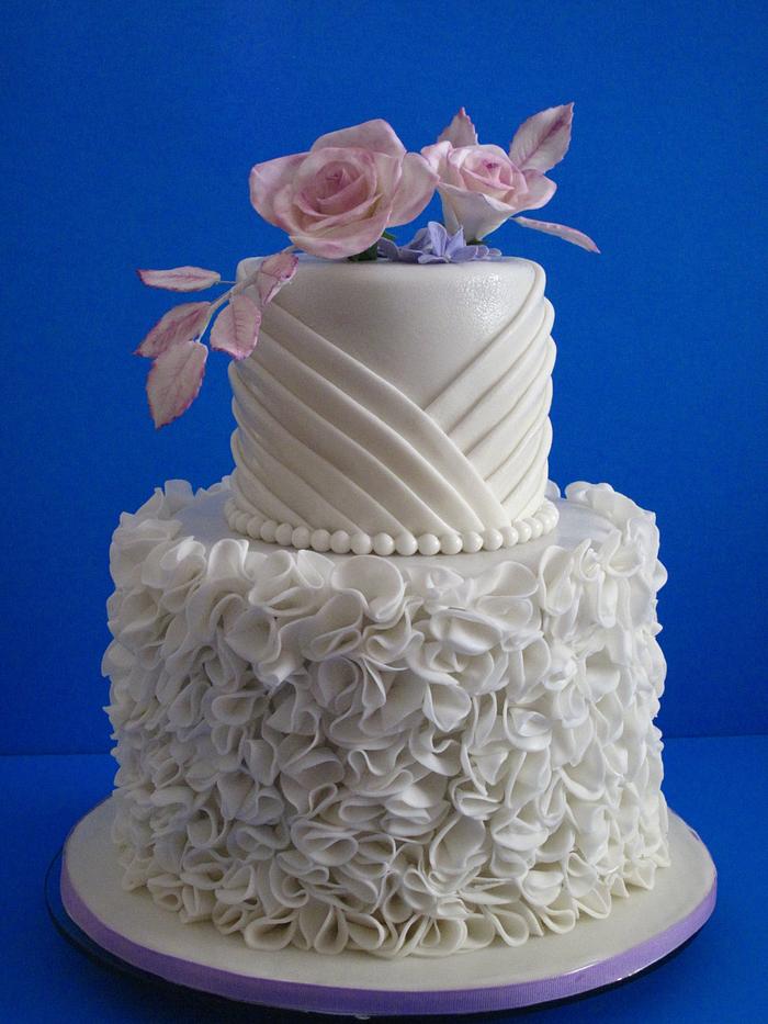 wedding cake ruffles