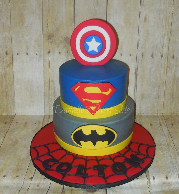 Superhero Cake Decorated Cake By Daniellessweetside Cakesdecor