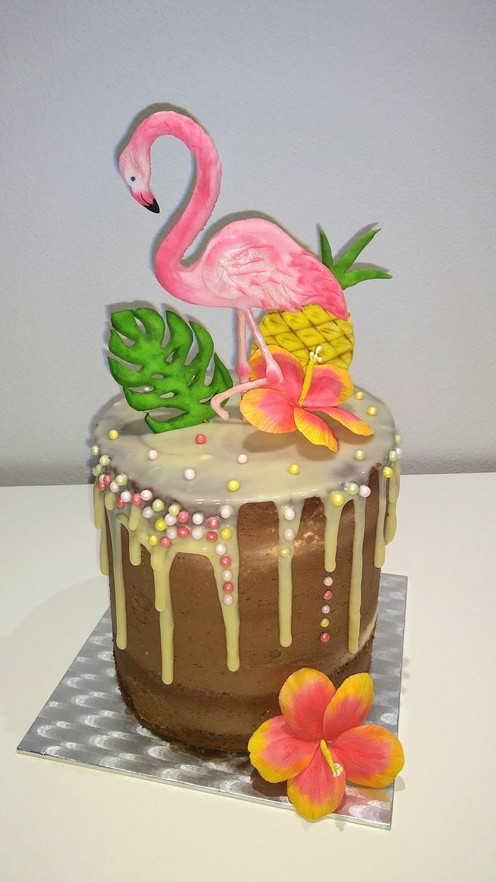 Flamingo cake