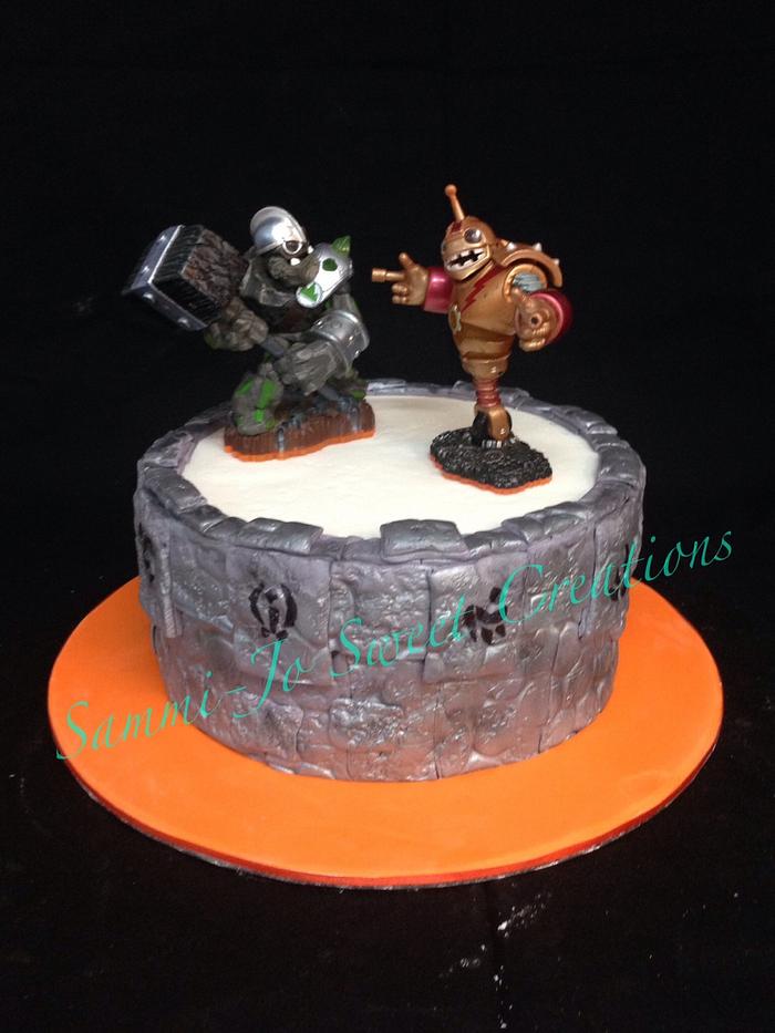 Skylanders portal cake