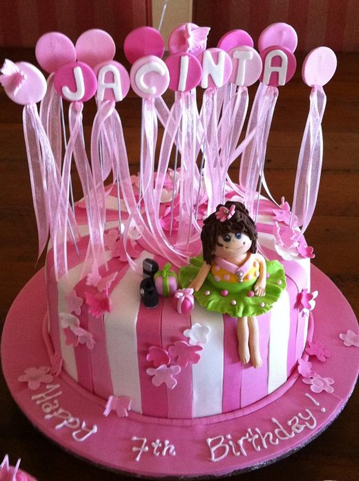 Birthday Cake for a little girl who loves being centre stage