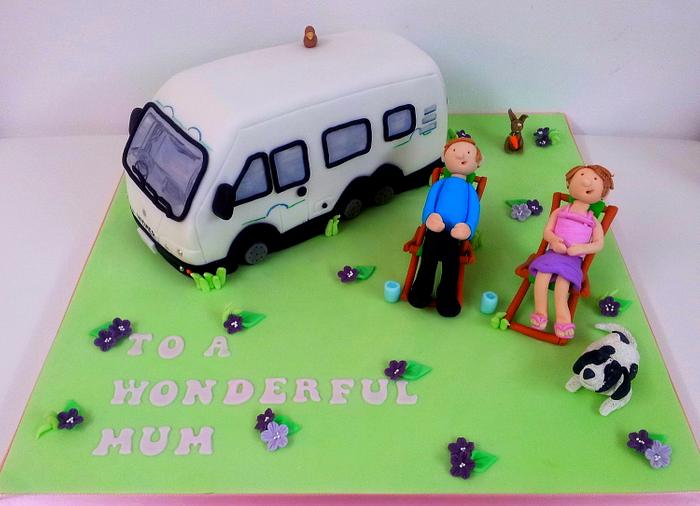 Mobile Home Birthday Cake