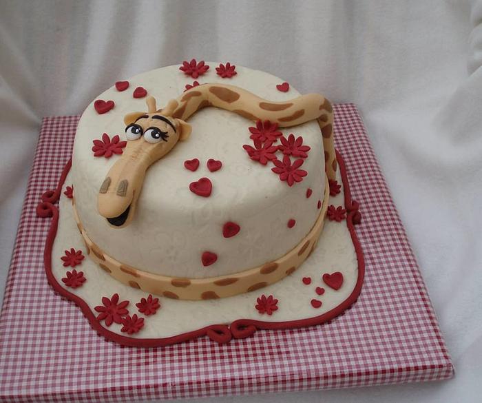 cake with giraffe
