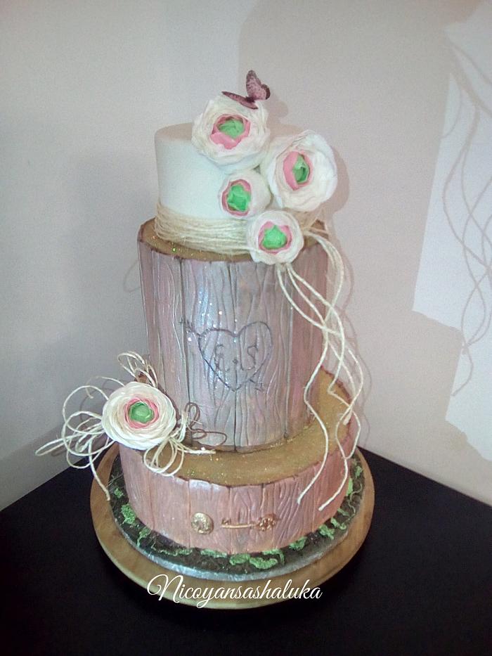 Wedding cake " champetre"