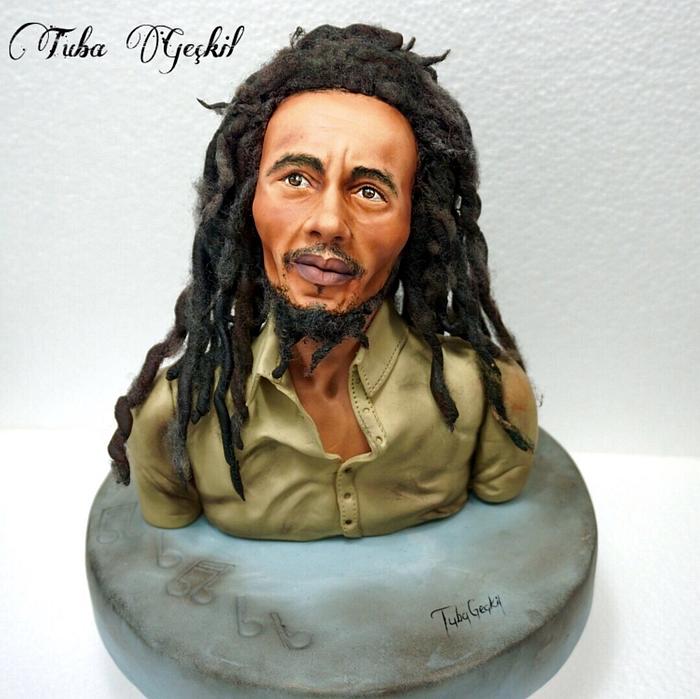 Bob Marley  fondant figure