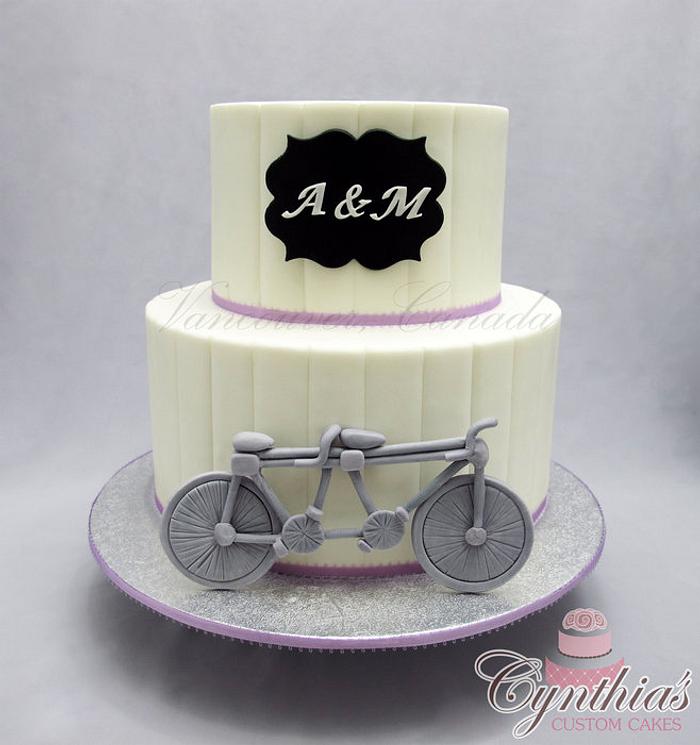 The Bicycle Wedding Cake