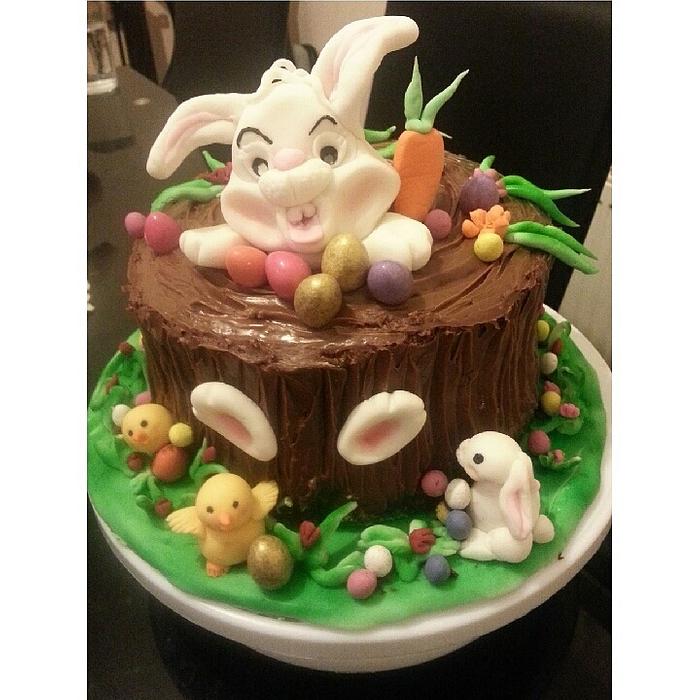 Easter bunny cake 