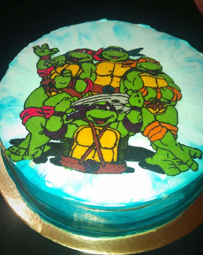 Ninja Turtles birthday cake