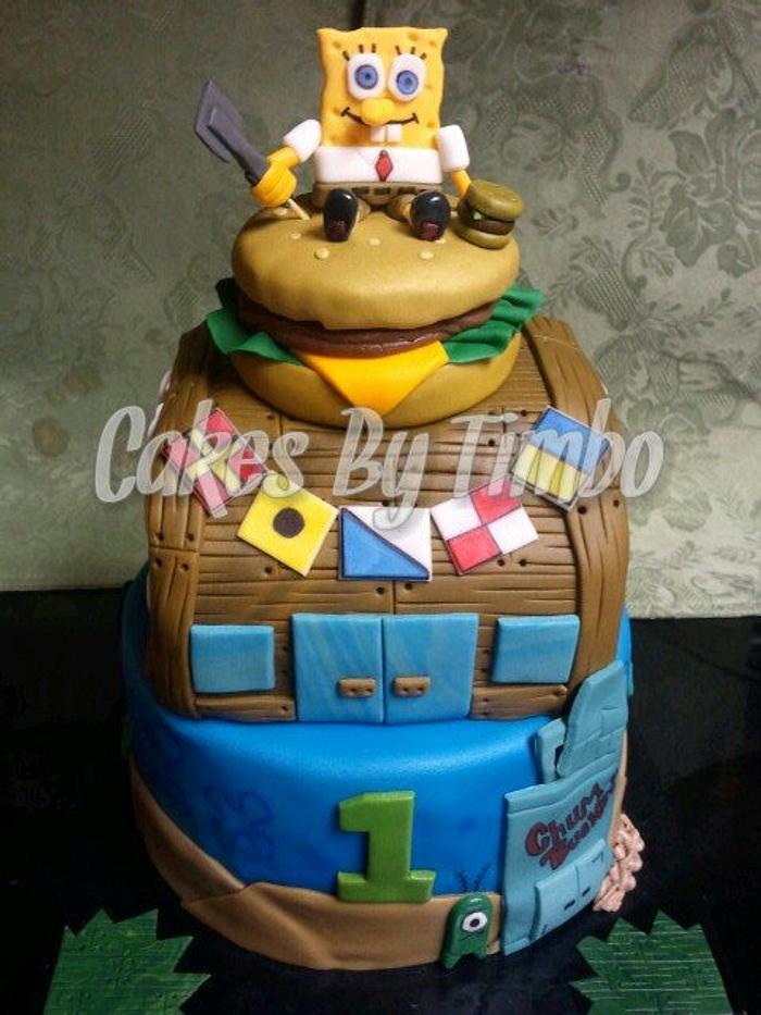 SpongeBob SquarePants Ticklepants Birthday Party Cake Decoration Topper Kit  - Walmart.com