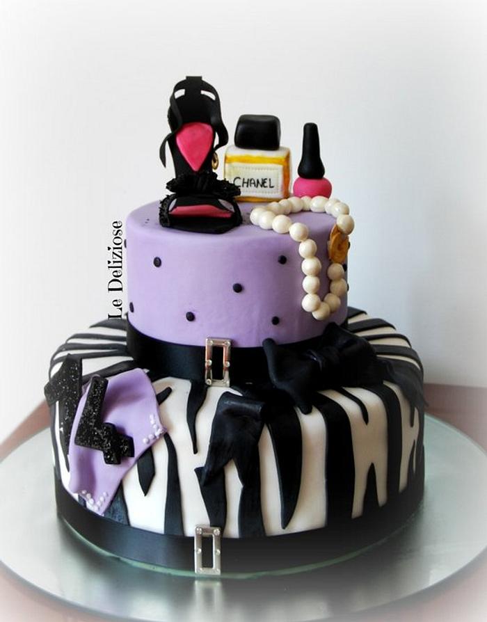 Fashion zebra cake 