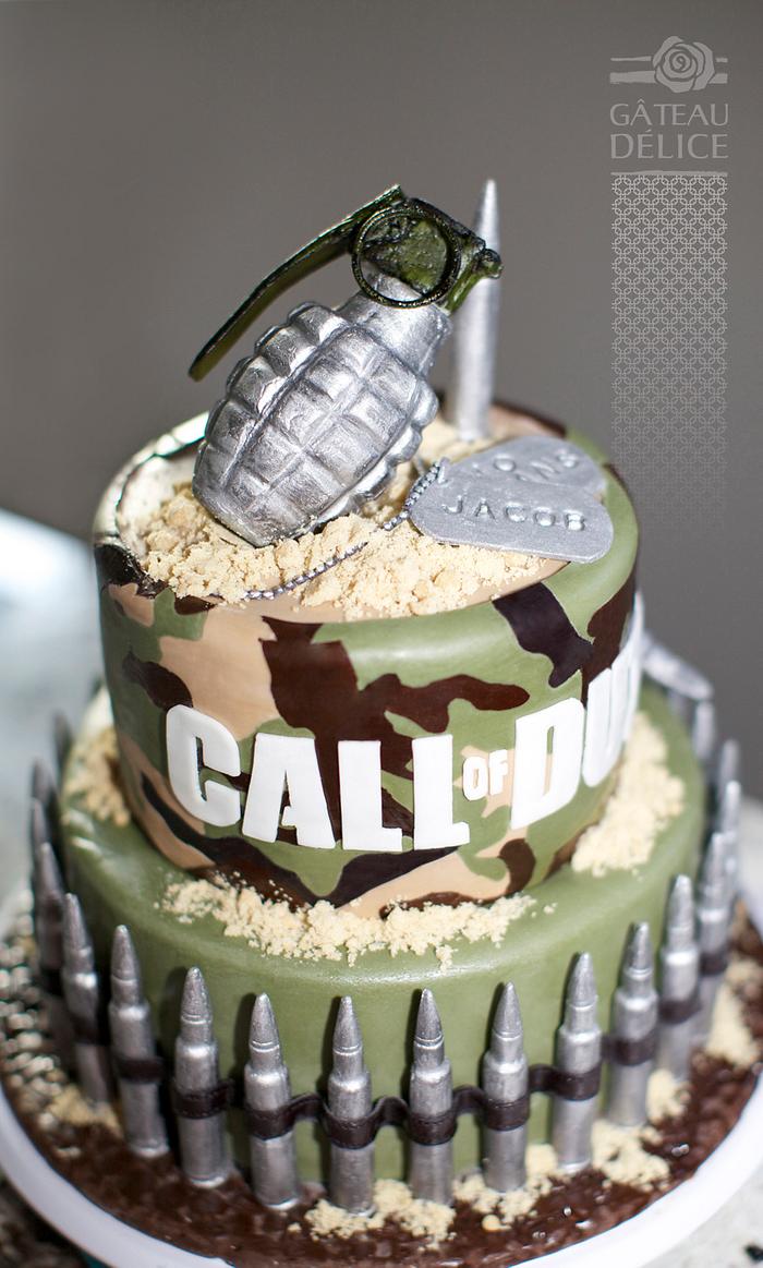 call of duty cake