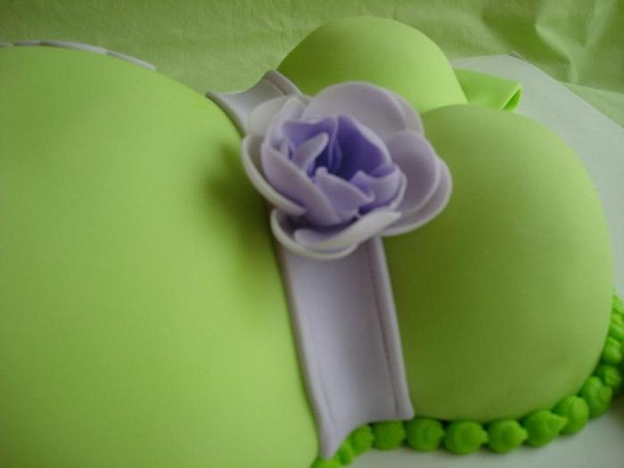 Gender Surprise  Belly Cake