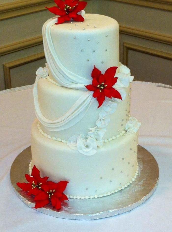 Winter wedding cake