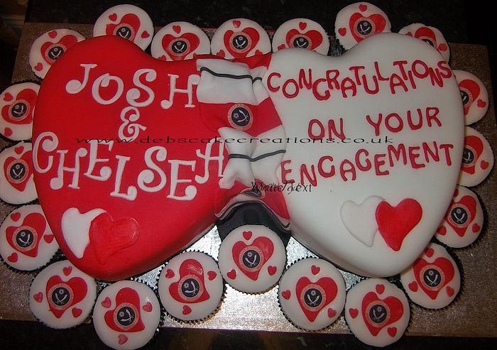 Sheffield Utd Engagement Cake.