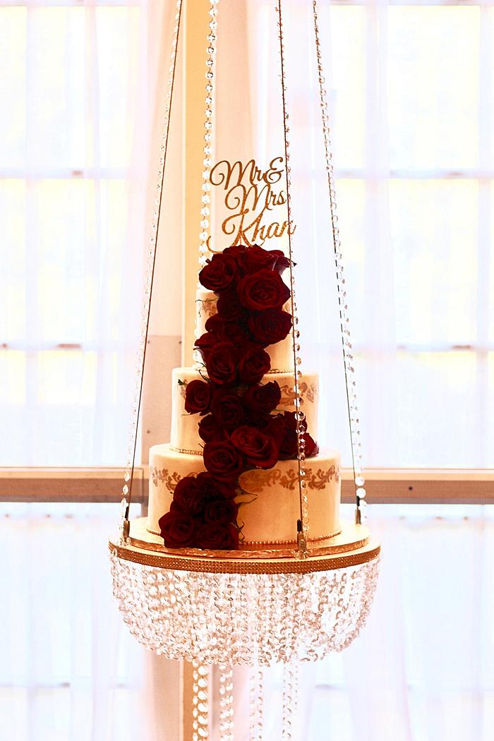 Chandelier wedding cake 
