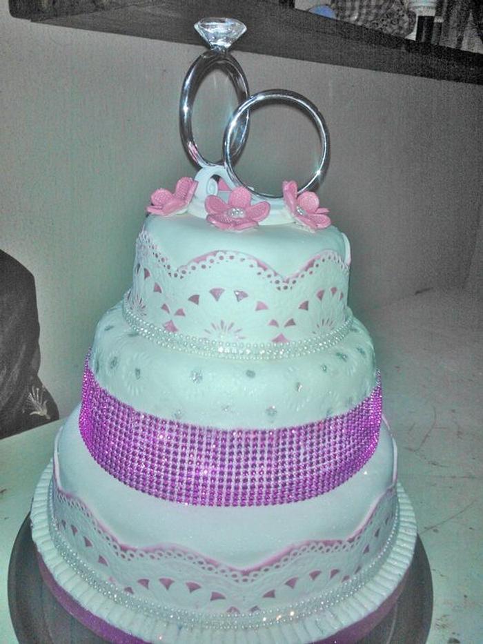 Round Wedding Cake