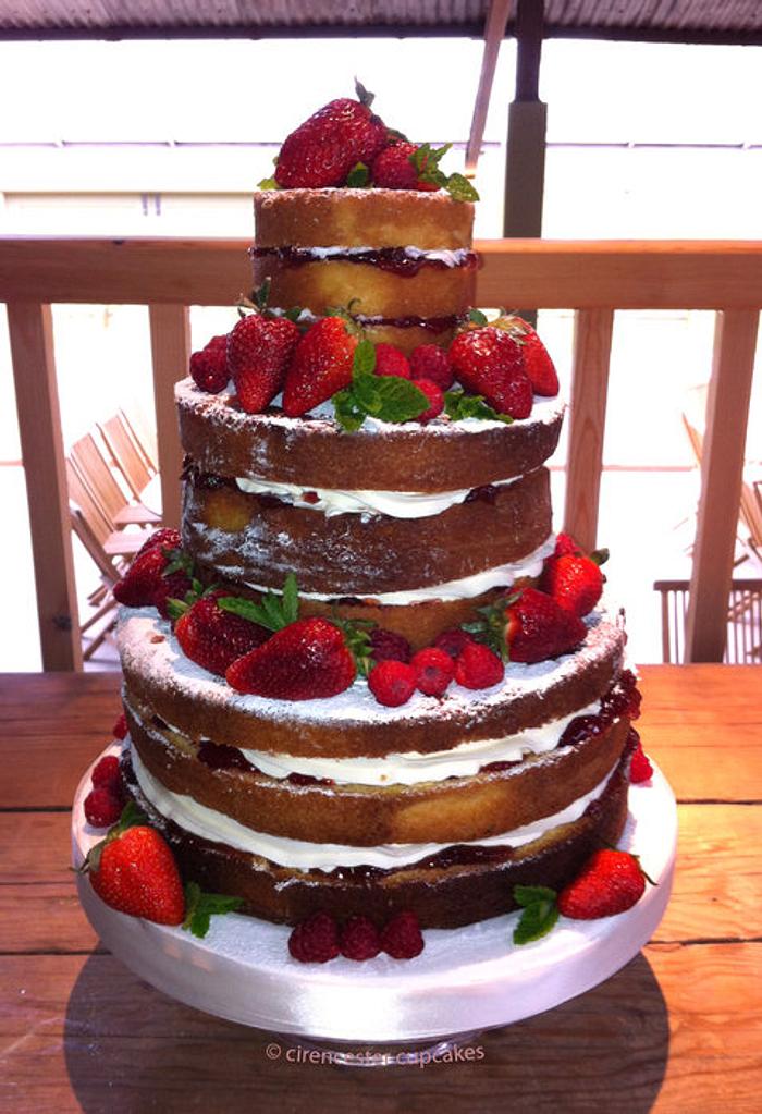 Rustic Victoria Wedding Cake