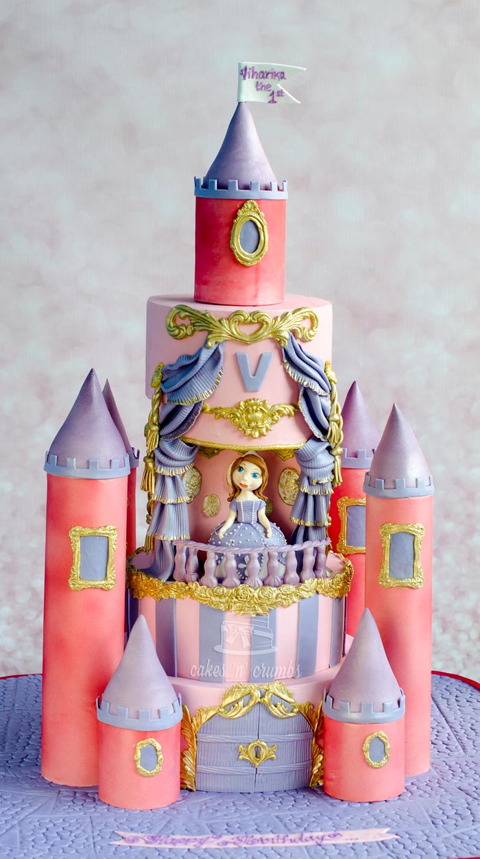 Sofia the princess Castle cake !! 