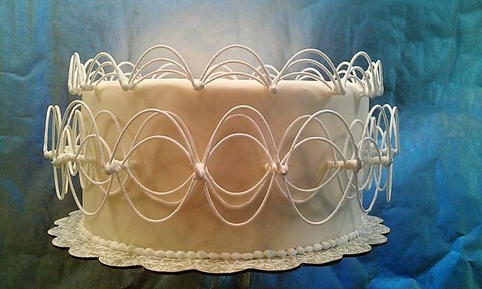 Stringwork Cake