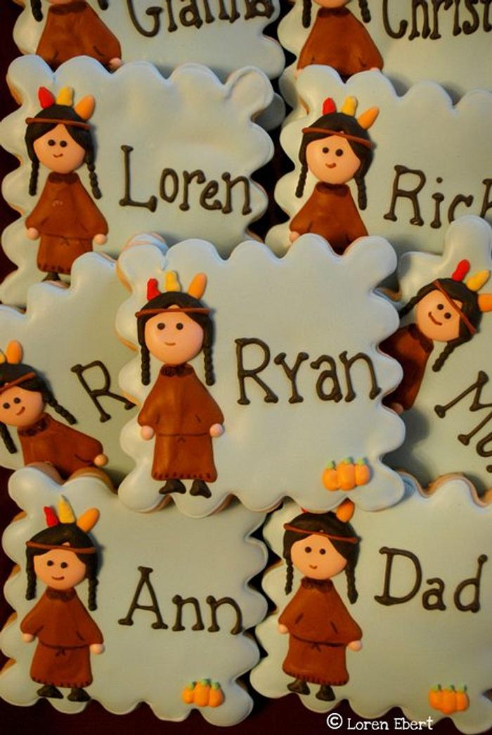 Thanksgiving Placecard Cookies!