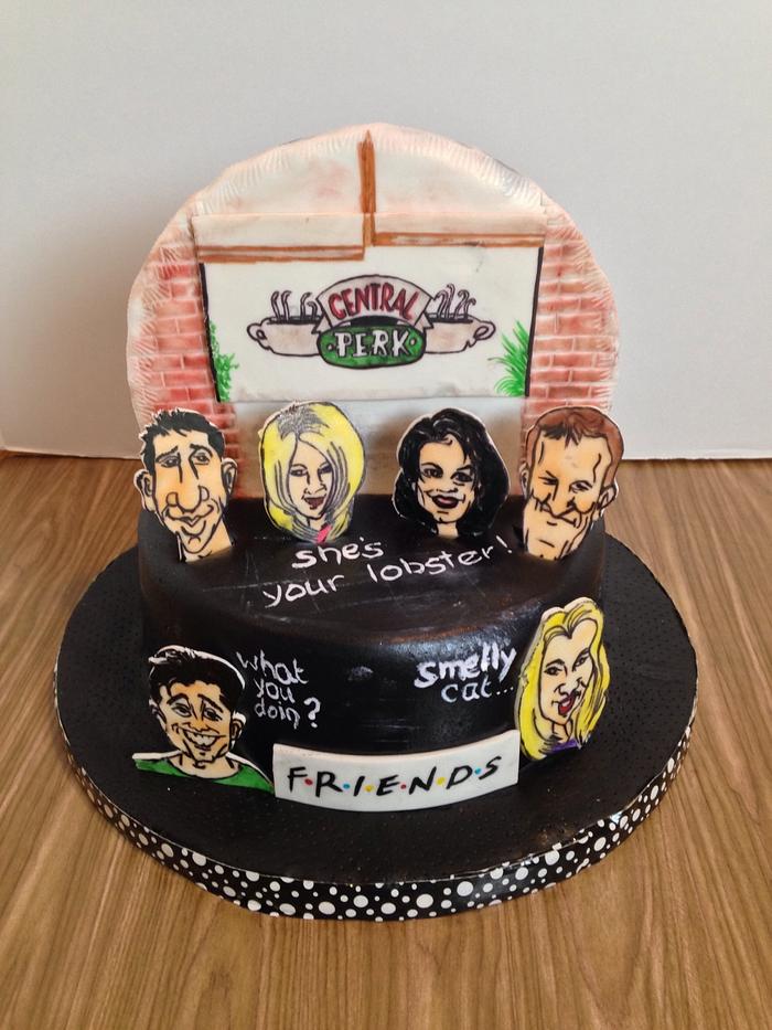 Friends/Seinfeld cake