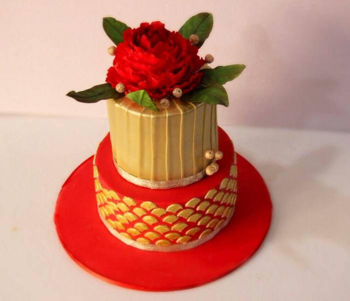 Valentine Engagement Cake 