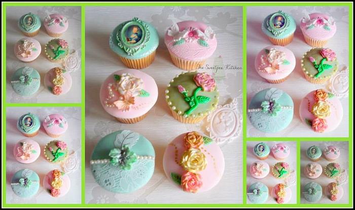 Vintage Lace Cupcakes 